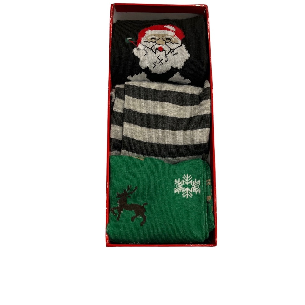 Christmas Holiday Men’s Socks New Boxed Gift Set- 3 Pack - Picture 3 of 12